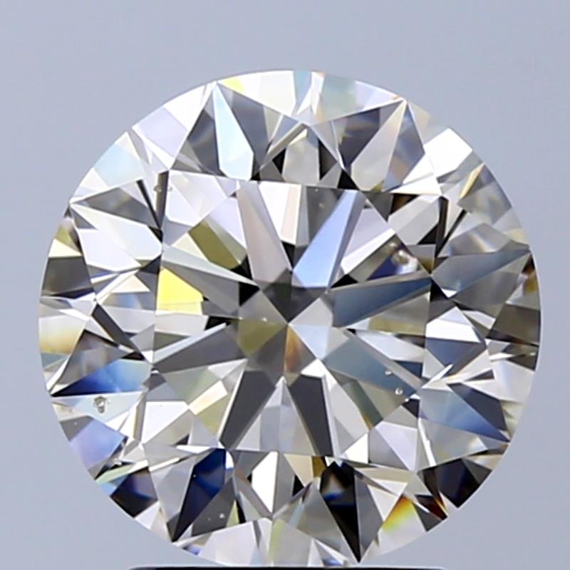 3.00 ct Round L · Faint Brown natural diamond