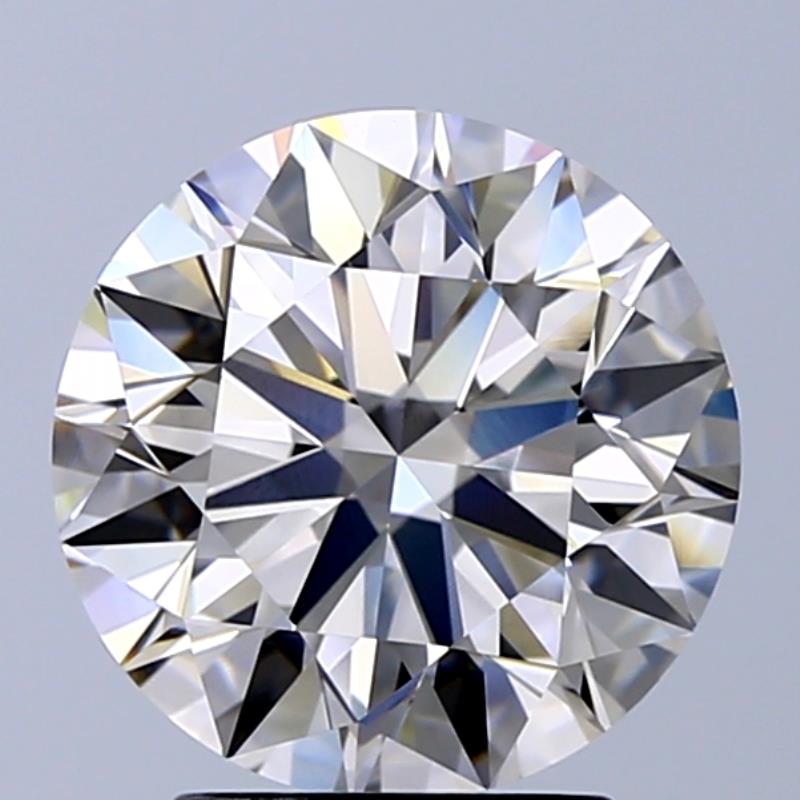 3.01 ct Round K · Faint Brown natural diamond