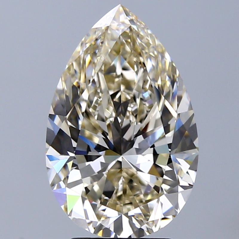 4.12 ct Pear L · Faint Brown natural diamond