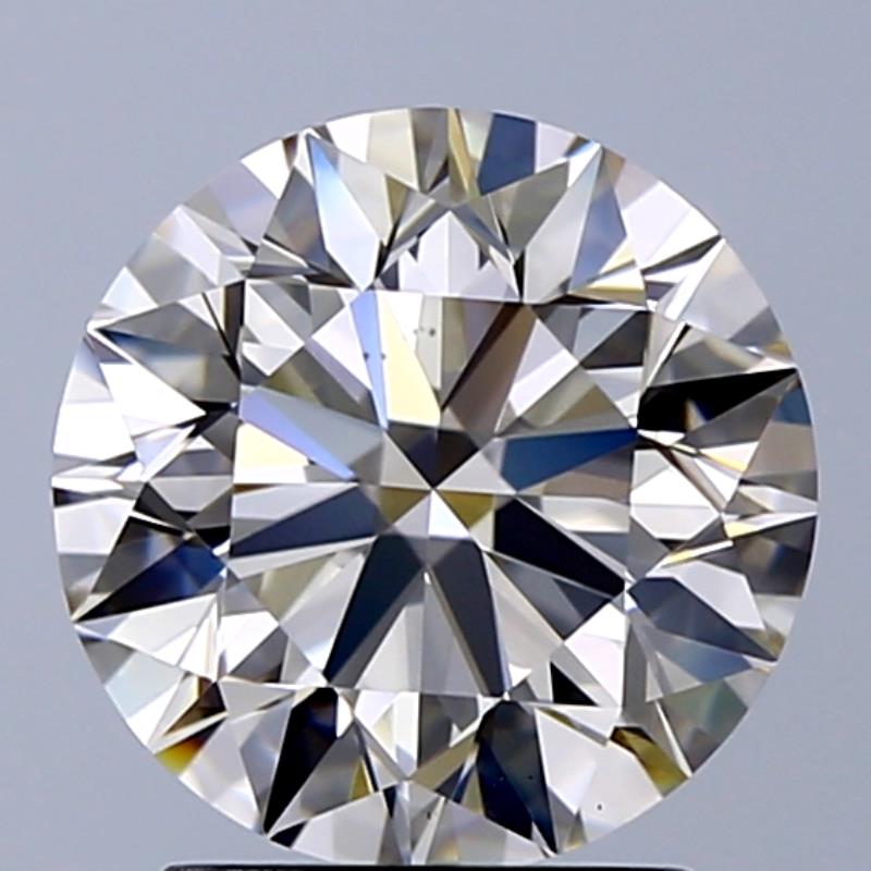 2.30 ct Round L · Faint Brown natural diamond
