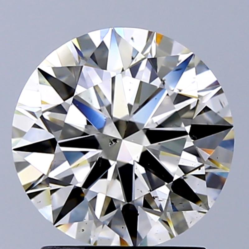 1.82 ct Round L · Faint Brown natural diamond