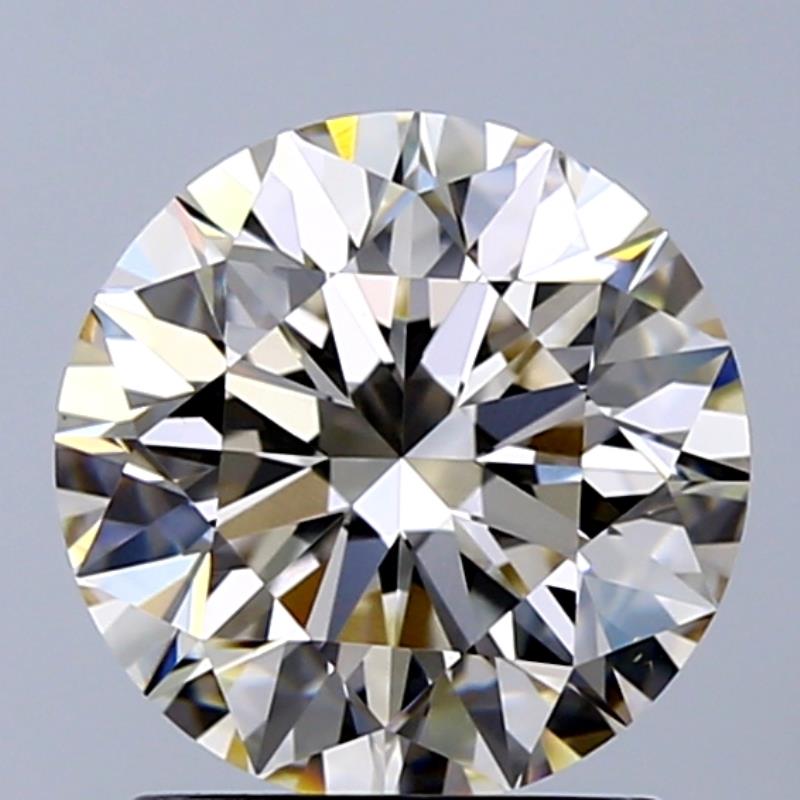 1.71 ct Round L · Faint Brown natural diamond
