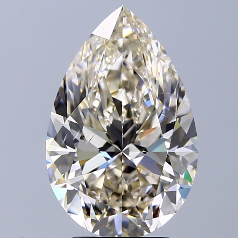 4.01 ct Pear K · Faint Brown natural diamond