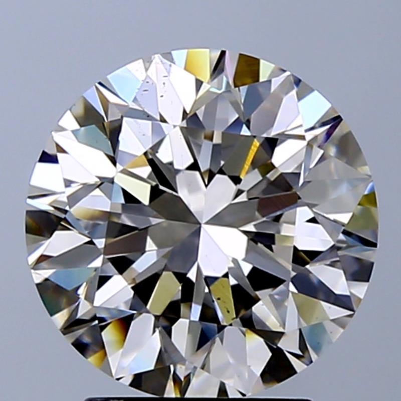 3.00 ct Round L · Faint Brown natural diamond