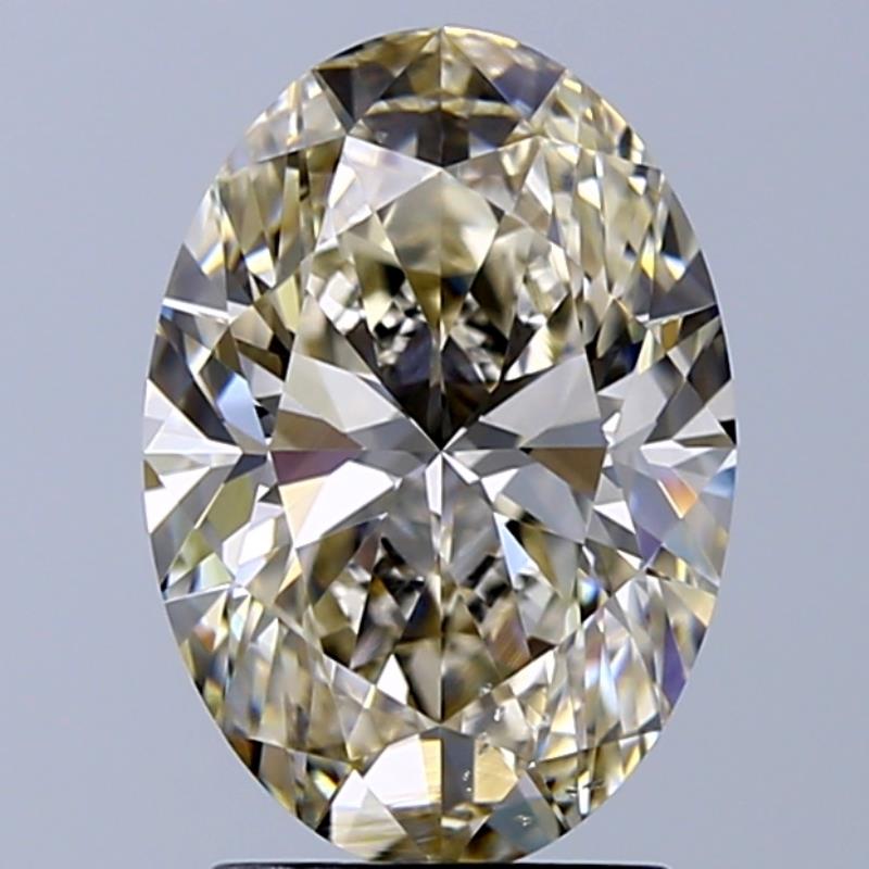 2.50 ct Oval L · Faint Brown natural diamond