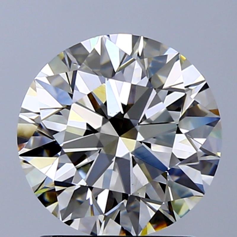 1.71 ct Round L · Faint Brown natural diamond