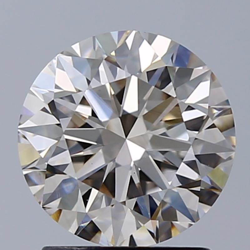 1.70 ct Round K · Faint Brown natural diamond