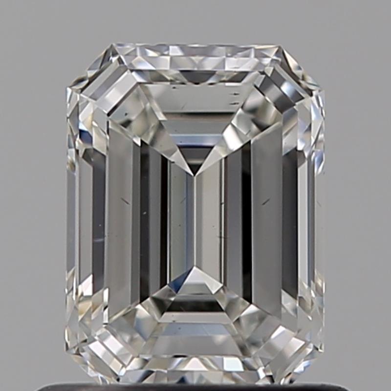0.81-Carat  H VS2 NO_CUT Emerald Diamond