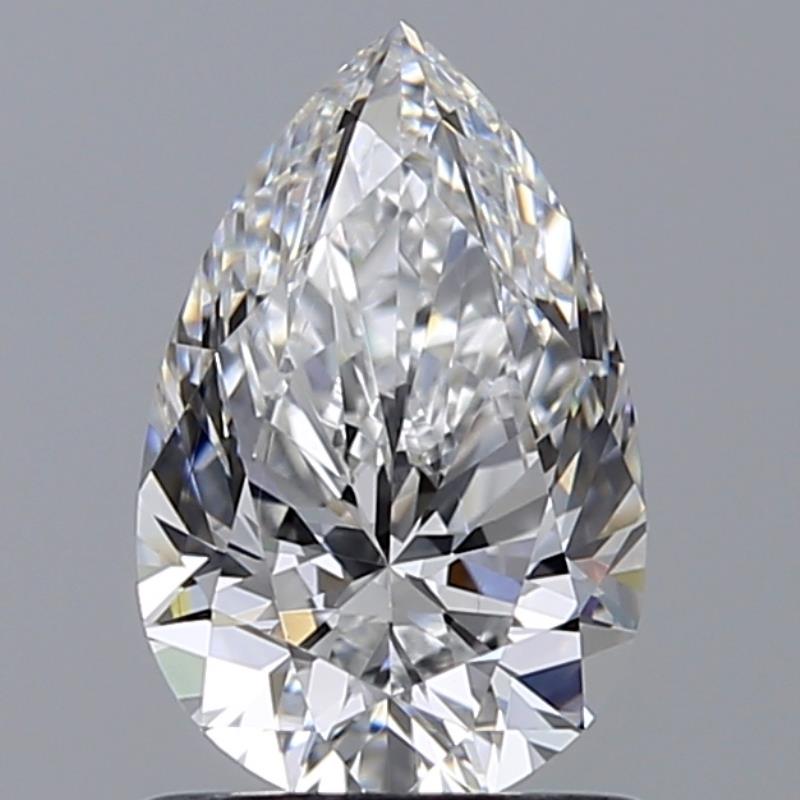 1.00 Carat D VVS2 Pear Medium Natural Diamond GIA1469404689