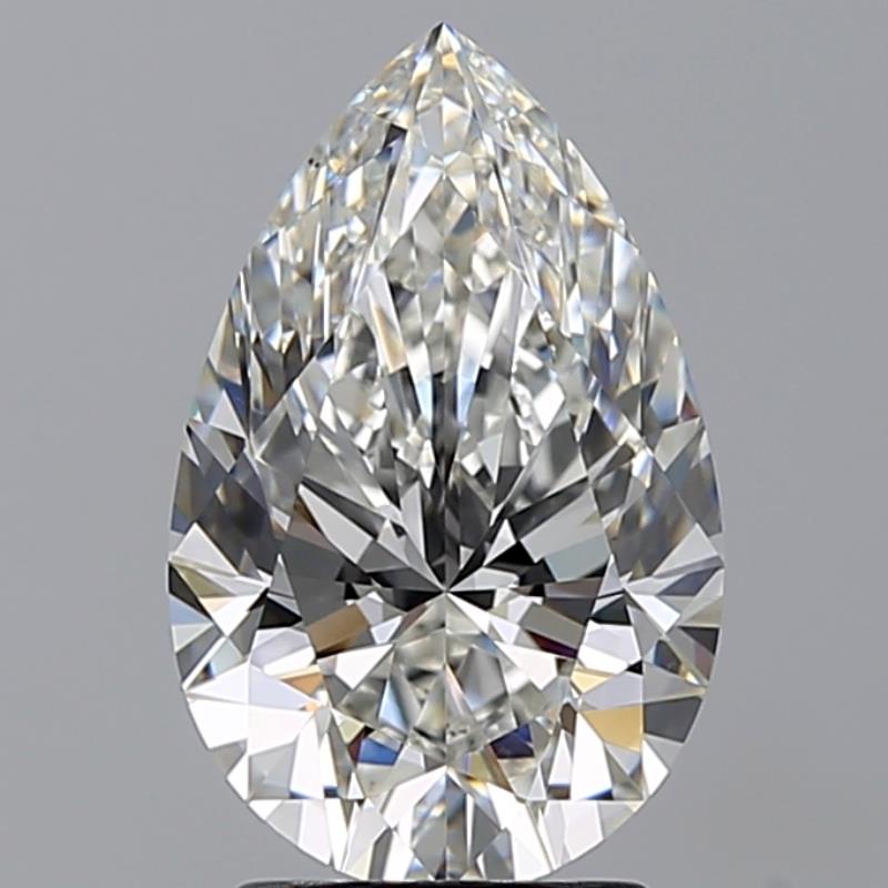 2.50 Carat G VS2 Pear Shape - Pear Faint Natural Diamond GIA2487758057